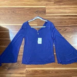 FREE PEOPLE - Bell Sleeve Shirt - NWT